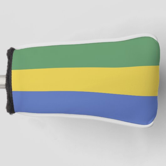 vlag van Gabon Golfheadcover (Voorkant)