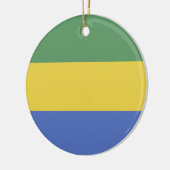 Vlag van Gabon Keramisch Ornament (Links)