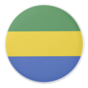 vlag van Gabon Keramische Knop