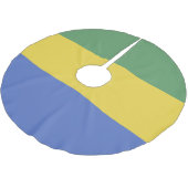 vlag van Gabon Kerstboom Rok (Gekanteld)
