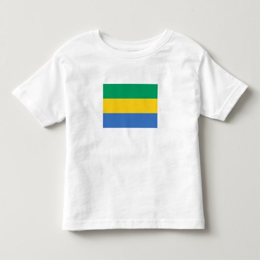 Vlag van Gabon Kinder Shirts (Voorkant)