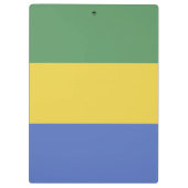vlag van Gabon Klembord (Achterkant)