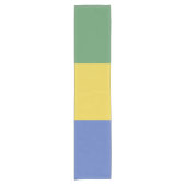 vlag van Gabon Korte Tafelloper (Voorkant)