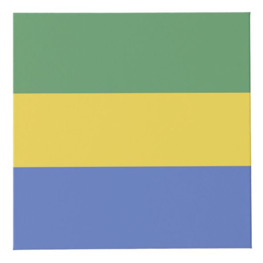 vlag van Gabon Kubus (Voorkant)