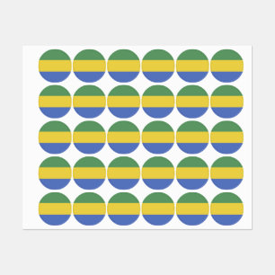 vlag van Gabon Labels