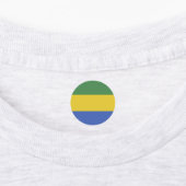 vlag van Gabon Labels (Aangebracht)