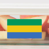 Vlag van Gabon Labels (Aangebracht)