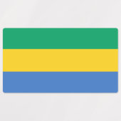 Vlag van Gabon Labels (Design 1)