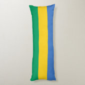 Vlag van Gabon Lichaamskussen (Achterkant (Verticaal))