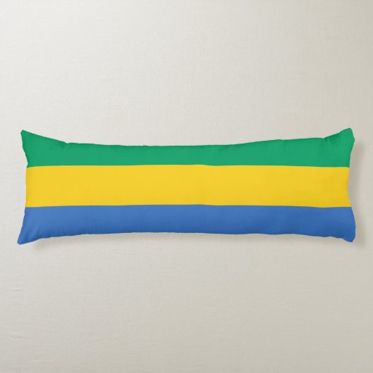 Vlag van Gabon Lichaamskussen (Voorkant)