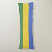 vlag van Gabon Lichaamskussen (Voorkant Verticaal)