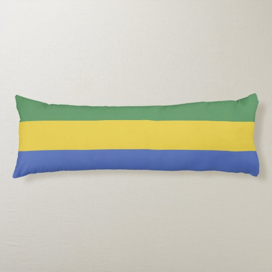 vlag van Gabon Lichaamskussen (Voorkant)