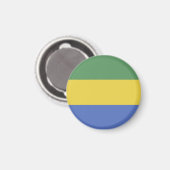 vlag van Gabon Magneet (Voorkant / Achterkant)