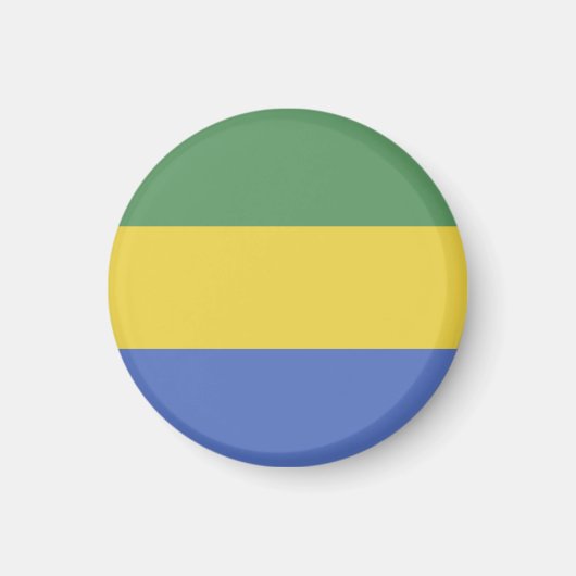 vlag van Gabon Magneet (Voorkant)