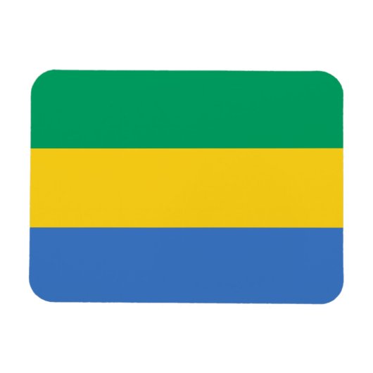 Vlag van Gabon Magneet (Horizontaal)