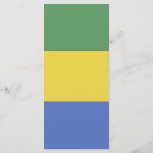 vlag van Gabon Menu (Achterkant)
