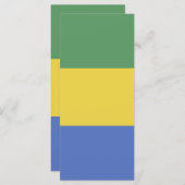 vlag van Gabon Menu (Voorkant / Achterkant)