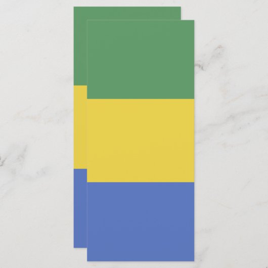 vlag van Gabon Menu (Voorkant / Achterkant)