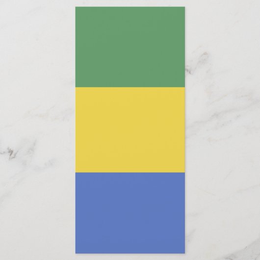 vlag van Gabon Menu (Voorkant)