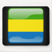Vlag van Gabon Muismat (Voorkant)