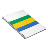 Vlag van Gabon Notitieboek (Rechterzijde)