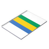 Vlag van Gabon Notitieboek (Linkerzijde)