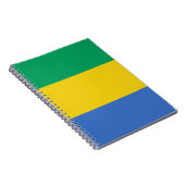 vlag van Gabon Notitieboek (Rechterzijde)