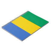 vlag van Gabon Notitieboek (Linkerzijde)
