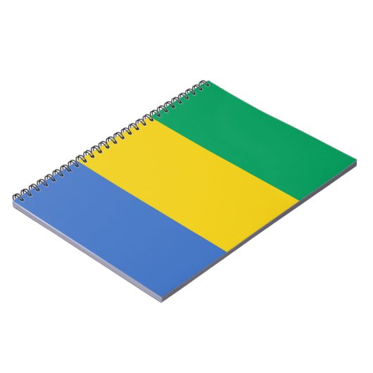vlag van Gabon Notitieboek (Linkerzijde)