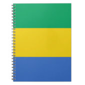 vlag van Gabon Notitieboek (Voorkant)