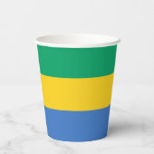 Vlag van Gabon Papieren Bekers (Achterkant)
