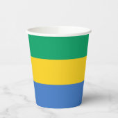 Vlag van Gabon Papieren Bekers (Links)