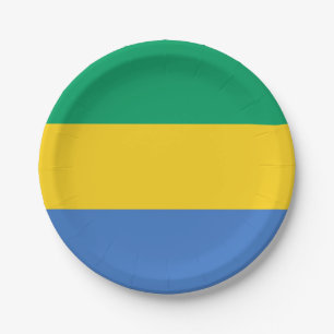 Vlag van Gabon Papieren Bordje