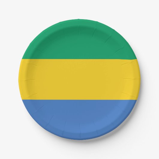 Vlag van Gabon Papieren Bordje (Voorkant)