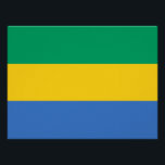Vlag van Gabon Perfect Poster<br><div class="desc">Patriottische vlag van Gabon.</div>