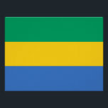 Vlag van Gabon Perfect Poster<br><div class="desc">Patriottische vlag van Gabon.</div>