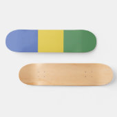 vlag van Gabon Persoonlijk Skateboard (Horizontaal)