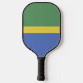 vlag van Gabon Pickleball Paddle (Achterkant)