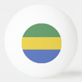 vlag van Gabon Pingpongbal (Achterkant)