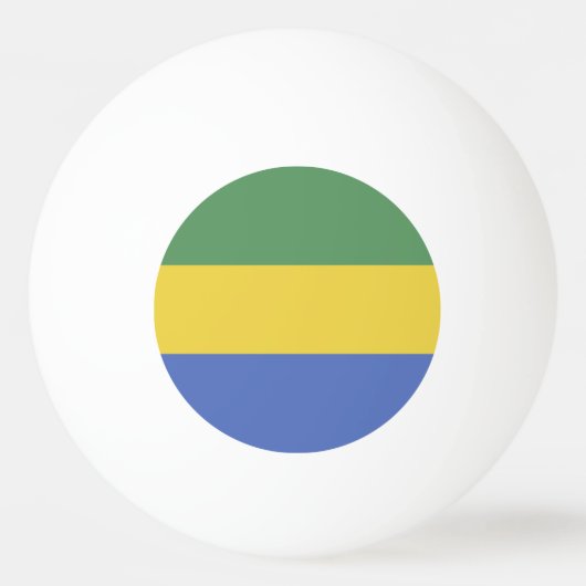 vlag van Gabon Pingpongbal (Achterkant)