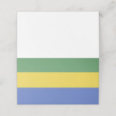 Vlag van Gabon Plaatskaartje (Buitenkant ongevouwen)