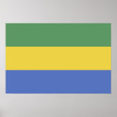 vlag van Gabon Poster (Voorkant)