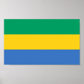 Vlag van Gabon Poster (Voorkant)