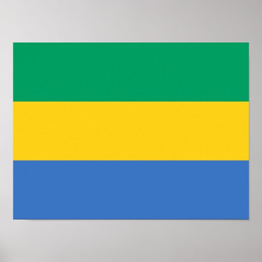 Vlag van Gabon Poster (Voorkant)