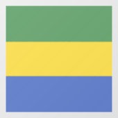 vlag van Gabon Raamsticker (Vel)
