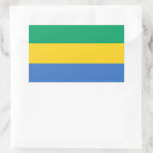 Vlag van Gabon Rechthoekige Sticker (Tas)