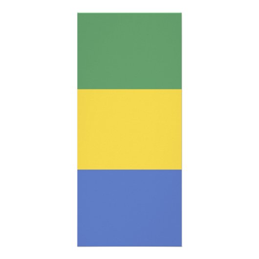 vlag van Gabon Reclamekaart (Voorkant)