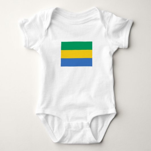 Vlag van Gabon Romper (Voorkant)