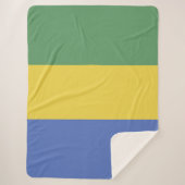 vlag van Gabon Sherpa Deken (Voorkant)