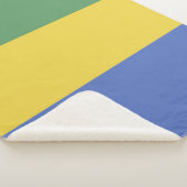 vlag van Gabon Sherpa Deken (3/4)